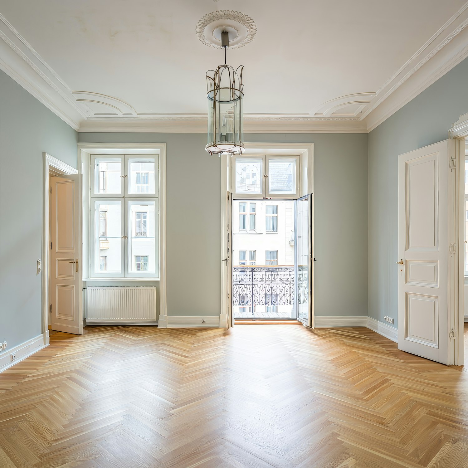 A bright, fully cleared apartment left clean by the ProFix Transport team